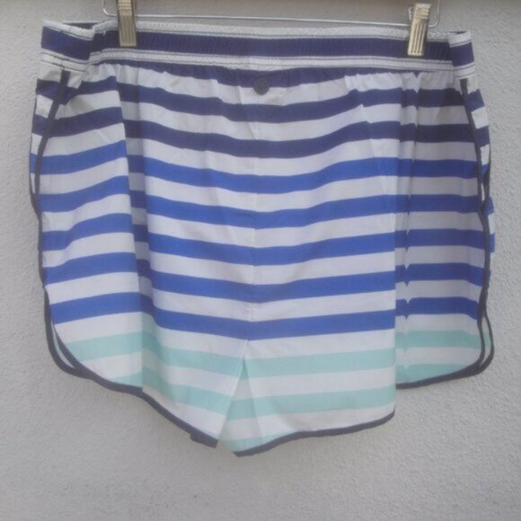 Hunter Target Women's Size 1X Drawstring Athletic Nylon Shorts Navy Blue - Picture 2 of 5